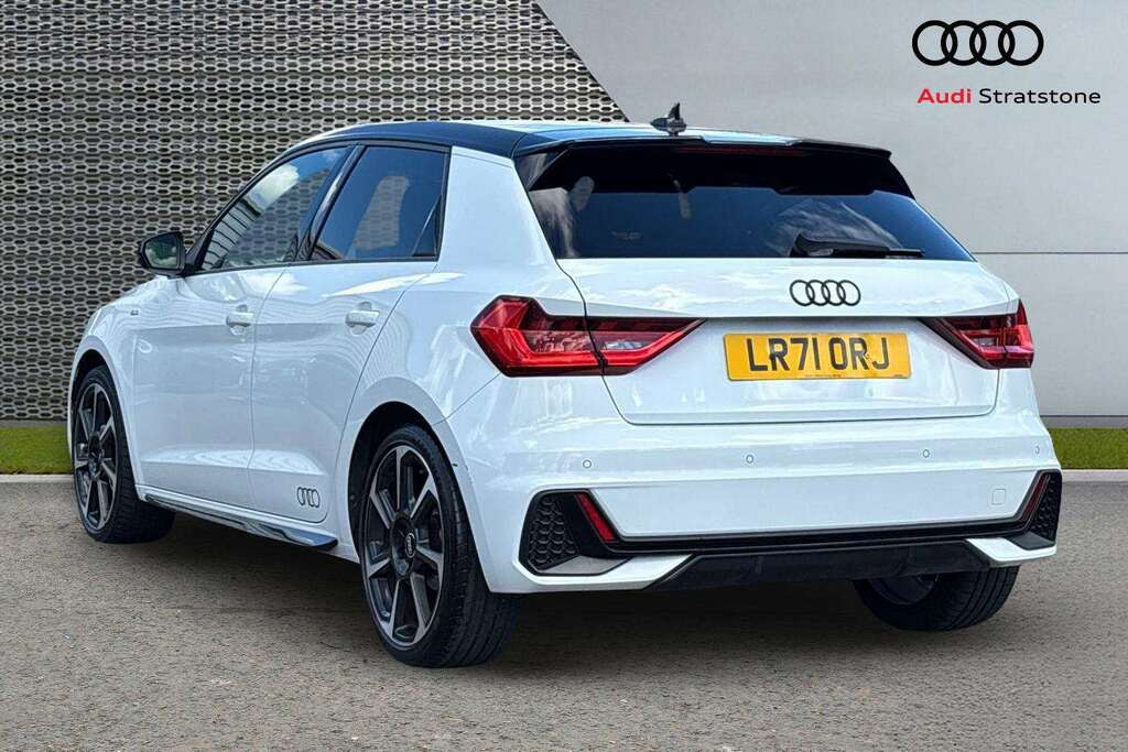 Audi A1 30 Tfsi 110 Black Edition 2021 LR71ORJ White #3