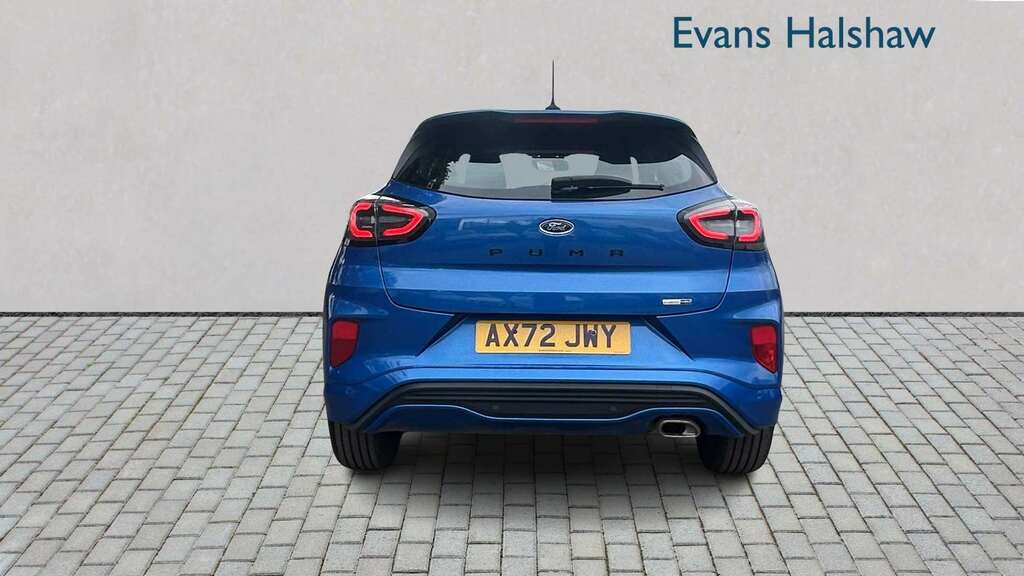 Ford Puma 1.0 Ecoboost Hybrid Mhev St-line Dct 2023 AX72JWY Blue #4