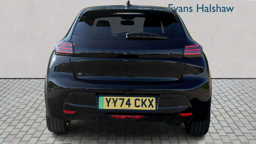 Peugeot e-208 115Kw Gt 51Kwh 2024 YY74CKX Black #3