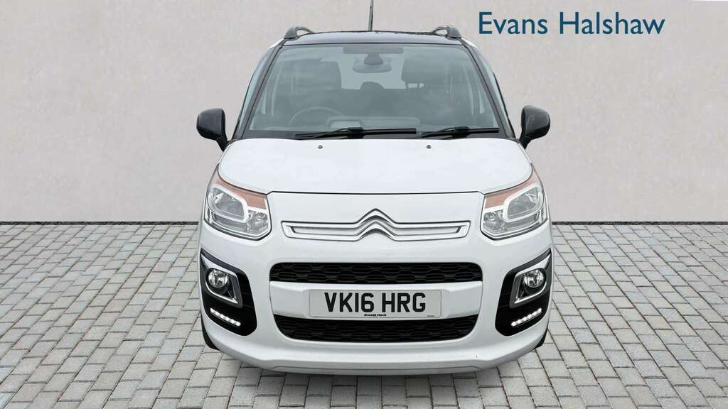 Citroen C3 Picasso 1.6 Bluehdi Platinum 2016 VK16HRG White #4