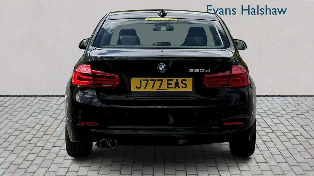 BMW 3 Series 320D Efficientdynamics Plus 2016 YK66ONZ Black #3