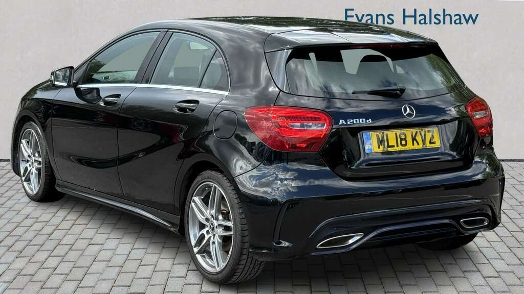 Mercedes-Benz A Class A200d Amg Line 2018 ML18KVZ Black #2