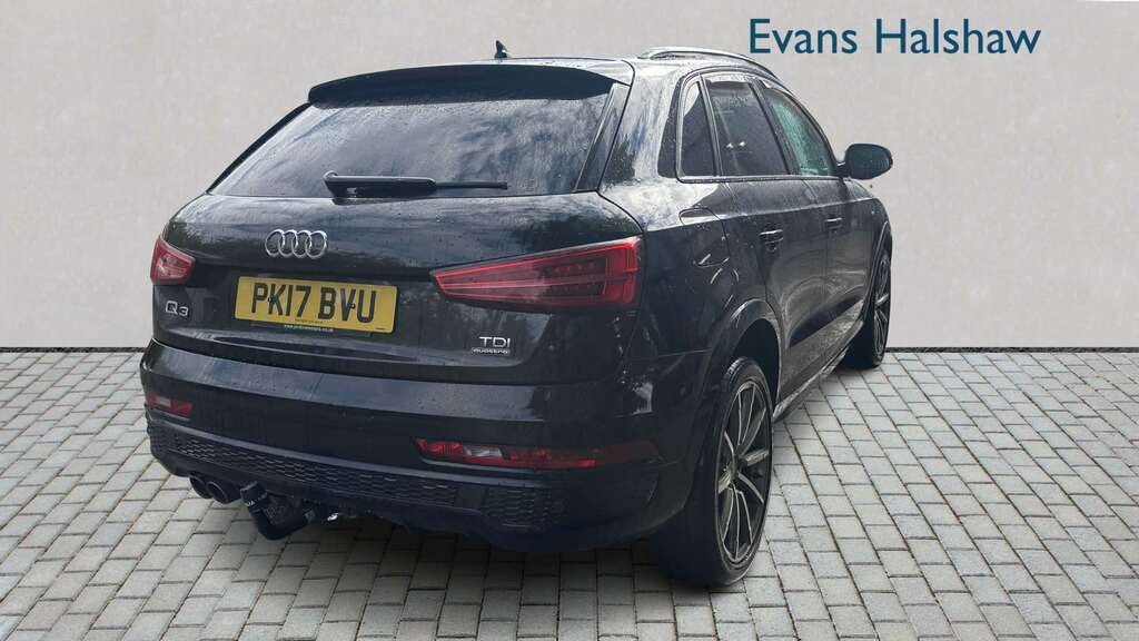 Audi Q3 2.0 Tdi 184 Quattro S Line Plus S Tronic 201 PK17BVU Black #2