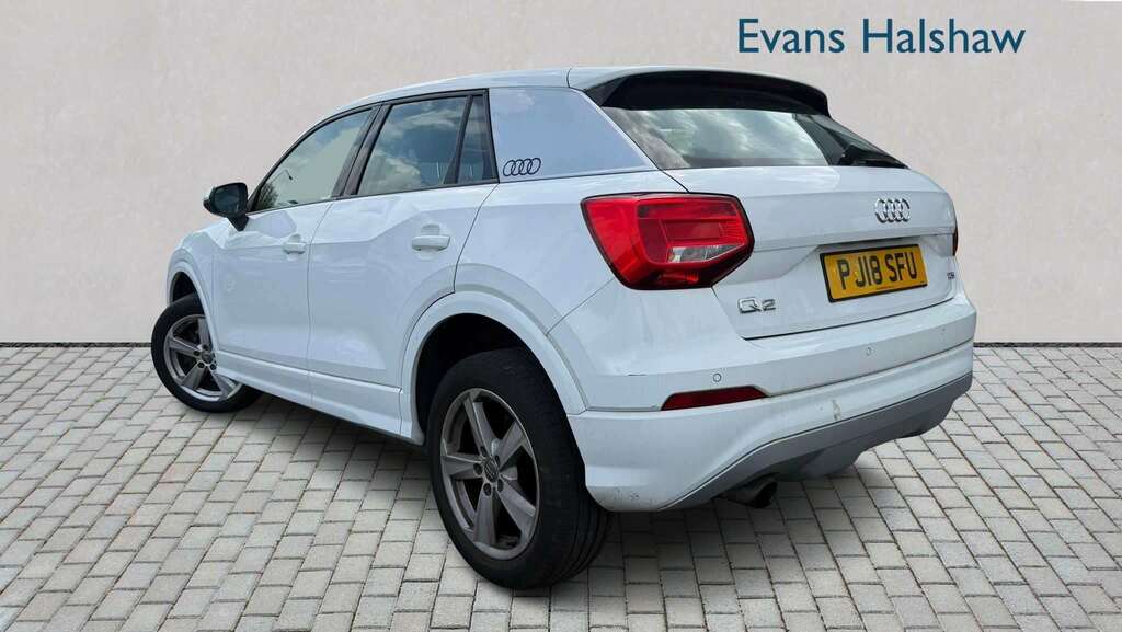 Audi Q2 1.0 Tfsi Sport 2018 PJ18SFU White #2