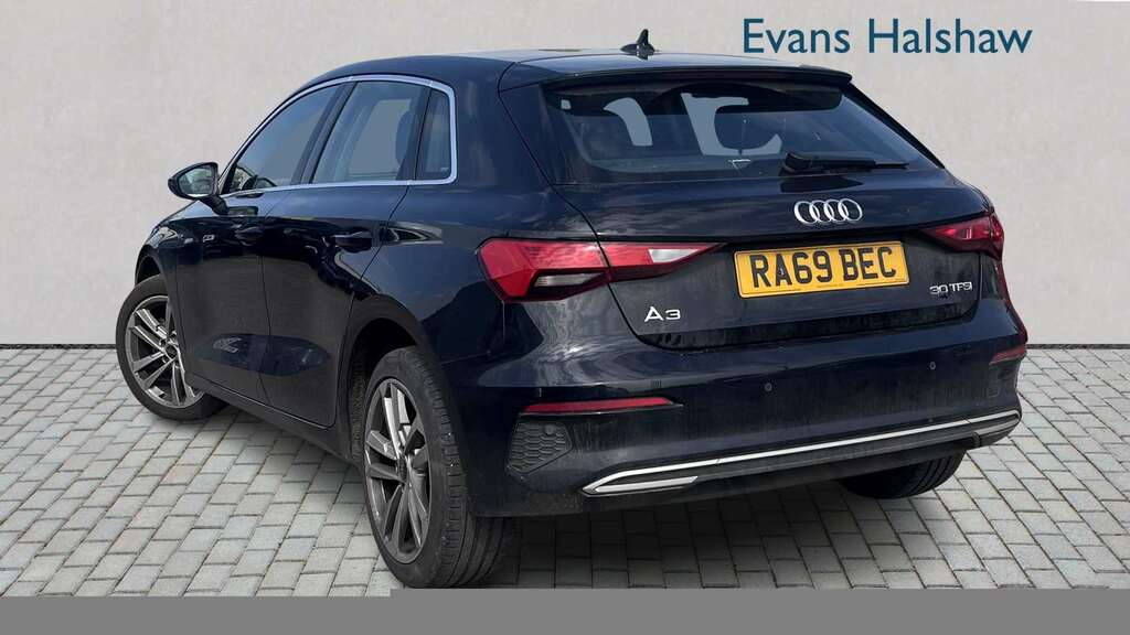 Audi A3 30 Tfsi Sport 2022 WN22TYY Black #2