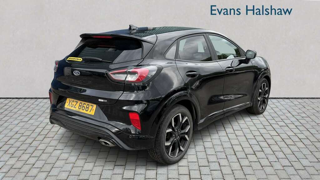 Ford Puma 1.0 Ecoboost Hybrid Mhev 155 St-line X 2022 XGZ8687 Black #4