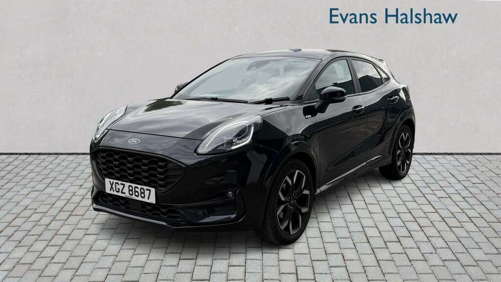 Ford Puma 1.0 Ecoboost Hybrid Mhev 155 St-line X 2022 XGZ8687 Black #2