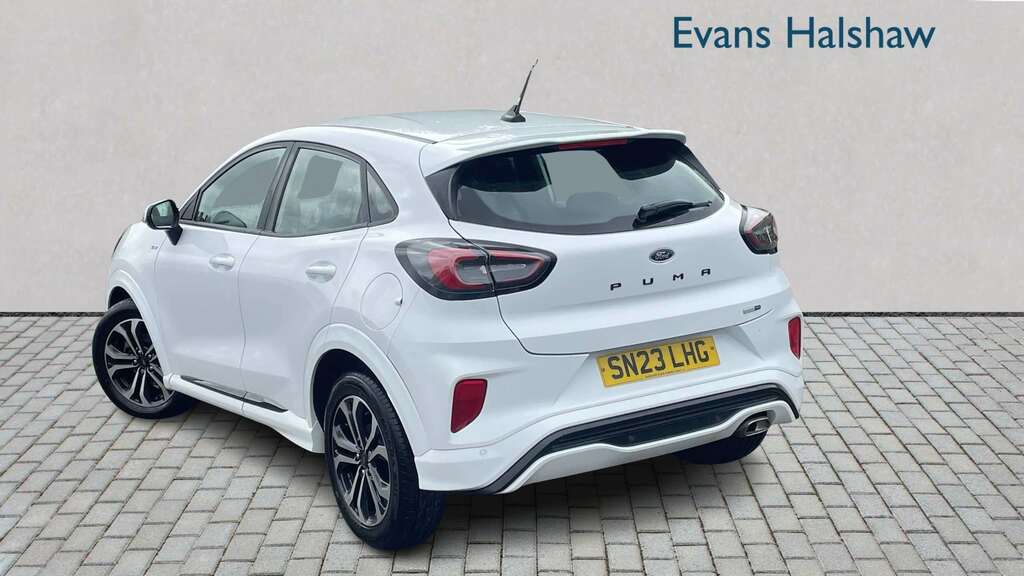 Ford Puma 1.0 Ecoboost Hybrid Mhev St-line Dct 2023 SN23LHG White #2