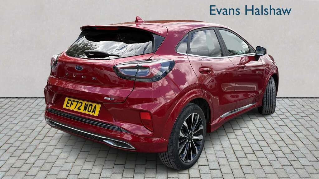 Ford Puma 1.0 Ecoboost Hybr Mhev 155 St-line Vignale Dct EF72WOA Red #3