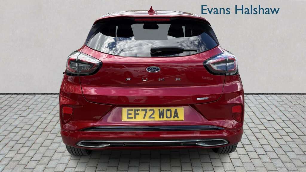 Ford Puma 1.0 Ecoboost Hybr Mhev 155 St-line Vignale Dct EF72WOA Red #4