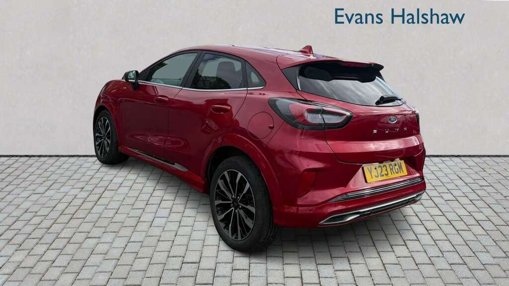 Ford Puma 1.0 Ecoboost Hybr Mhev 155 St-line Vignale Dct YJ23RGM Red #3