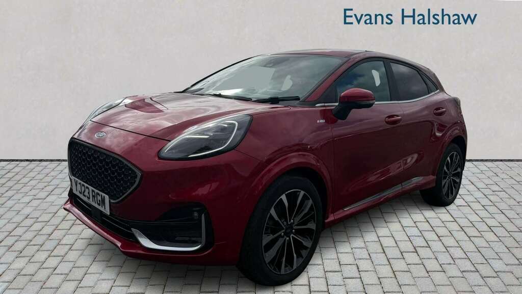 Ford Puma 1.0 Ecoboost Hybr Mhev 155 St-line Vignale Dct YJ23RGM Red #4