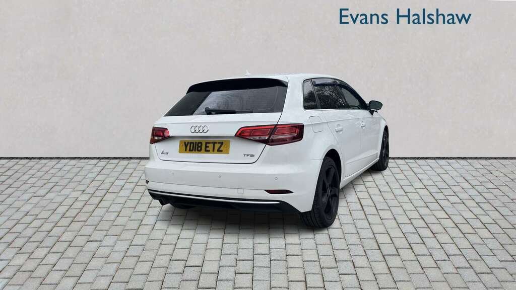 Audi A3 1.0 Tfsi Sport Tech Pack 2018 YD18ETZ White #5