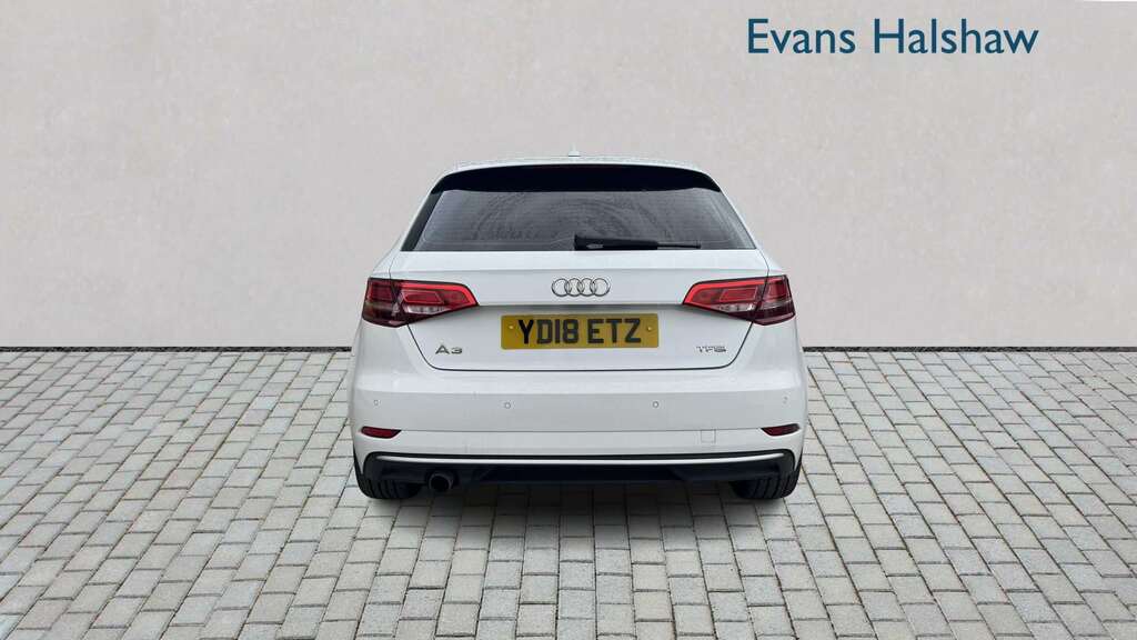 Audi A3 1.0 Tfsi Sport Tech Pack 2018 YD18ETZ White #4