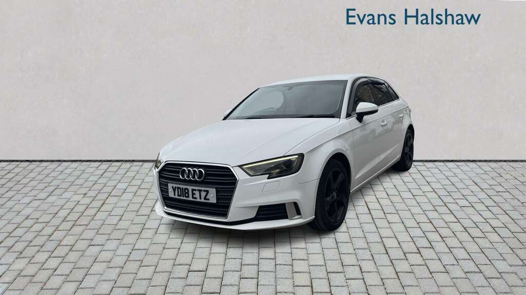 Audi A3 1.0 Tfsi Sport Tech Pack 2018 YD18ETZ White #3