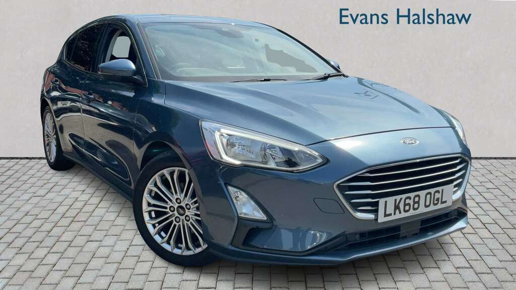 Ford Focus 1.5 Ecoblue 120 Titanium X 2019 LK68OGL Blue #2