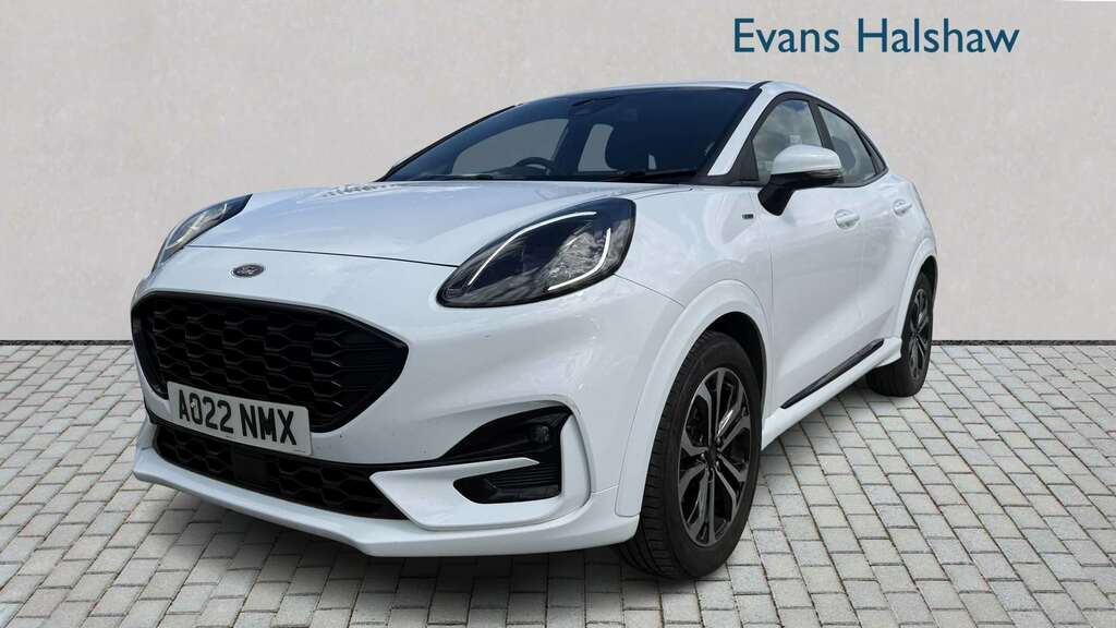 Ford Puma 1.0 Ecoboost Hybrid Mhev St-line Dct 2022 AO22NMX White #2