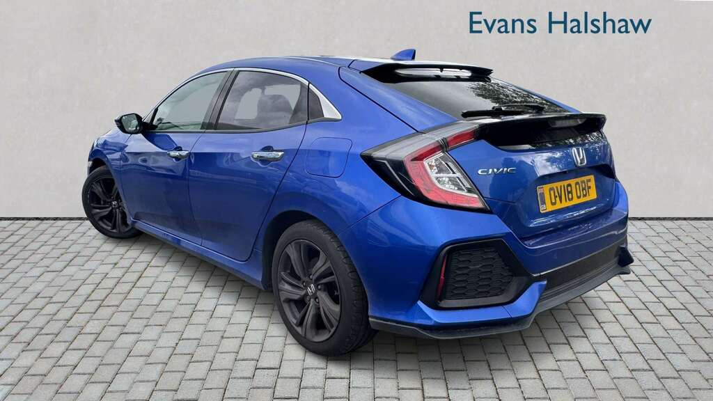 Honda Civic 1.5 Vtec Turbo Prestige 2018 Blue #2