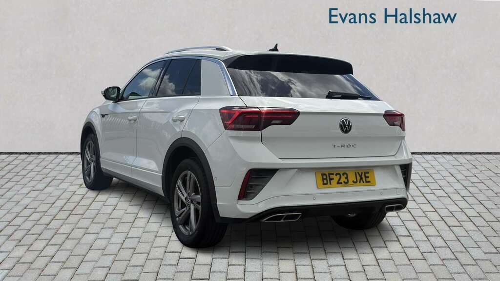Volkswagen T-Roc 1.5 Tsi R-line Dsg 2023 BF23JXE White #2