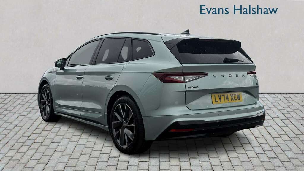 Skoda ENYAQ 210Kw 85X Sportline Plus 82Kwh 4X4 2025 LV74XCW Silver #2