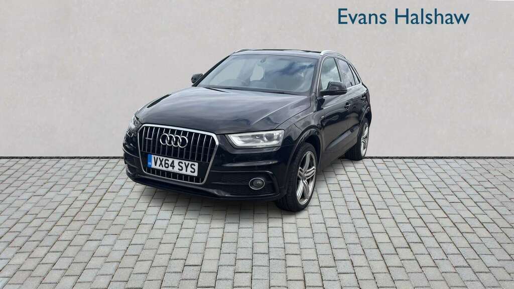 Audi Q3 2.0 Tdi 177 Quattro S Line Plus 2014 VX64SYS Black #2