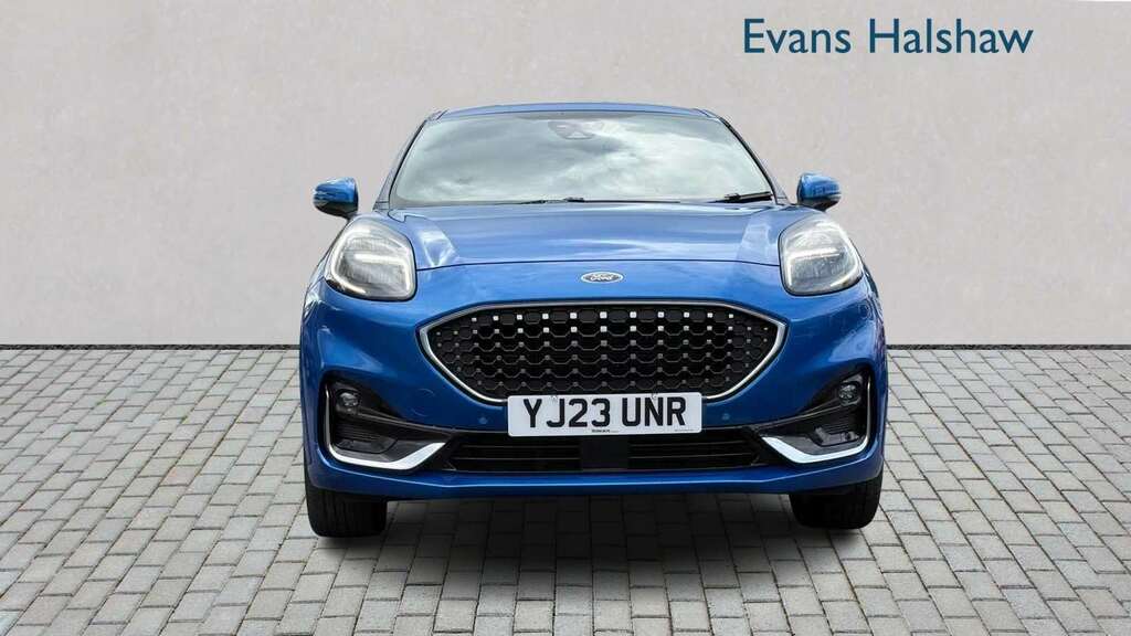 Ford Puma 1.0 Ecoboost Hybr Mhev 155 St-line Vignale Dct YJ23UNR Blue #2