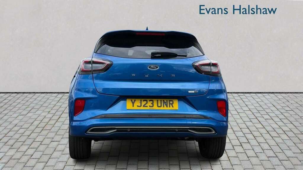 Ford Puma 1.0 Ecoboost Hybr Mhev 155 St-line Vignale Dct YJ23UNR Blue #4