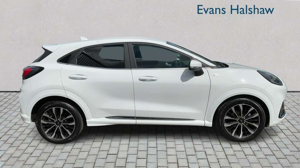 Ford Puma 1.0 Ecoboost Hybr Mhev 155 St-line Vignale Dct LG73NSP White #3