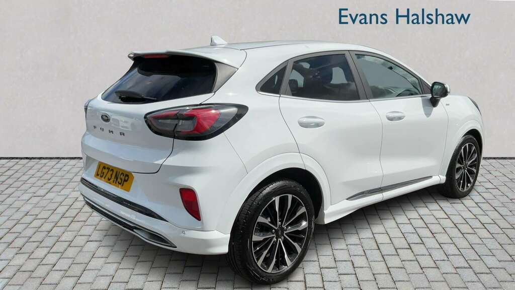 Ford Puma 1.0 Ecoboost Hybr Mhev 155 St-line Vignale Dct LG73NSP White #2
