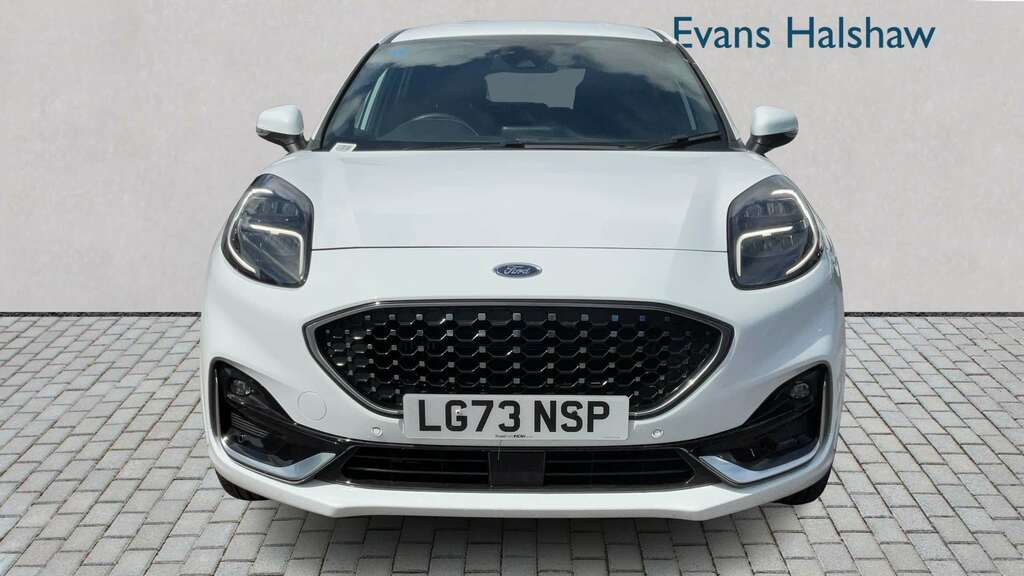 Ford Puma 1.0 Ecoboost Hybr Mhev 155 St-line Vignale Dct LG73NSP White #4