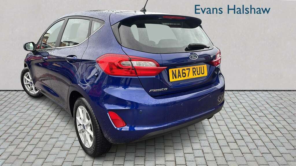 Ford Fiesta 1.0 Ecoboost Zetec 2017 NA67RUU Blue #2