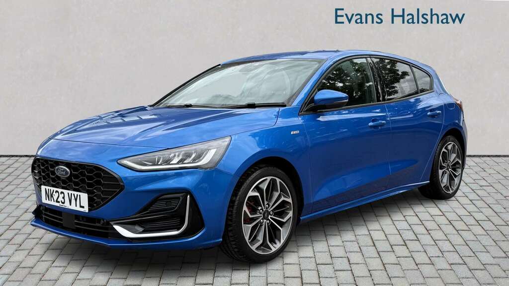 Ford Focus 1.0 Ecoboost Hybrid Mhev 155 St-line Vignale 2 NK23VYL Blue #4