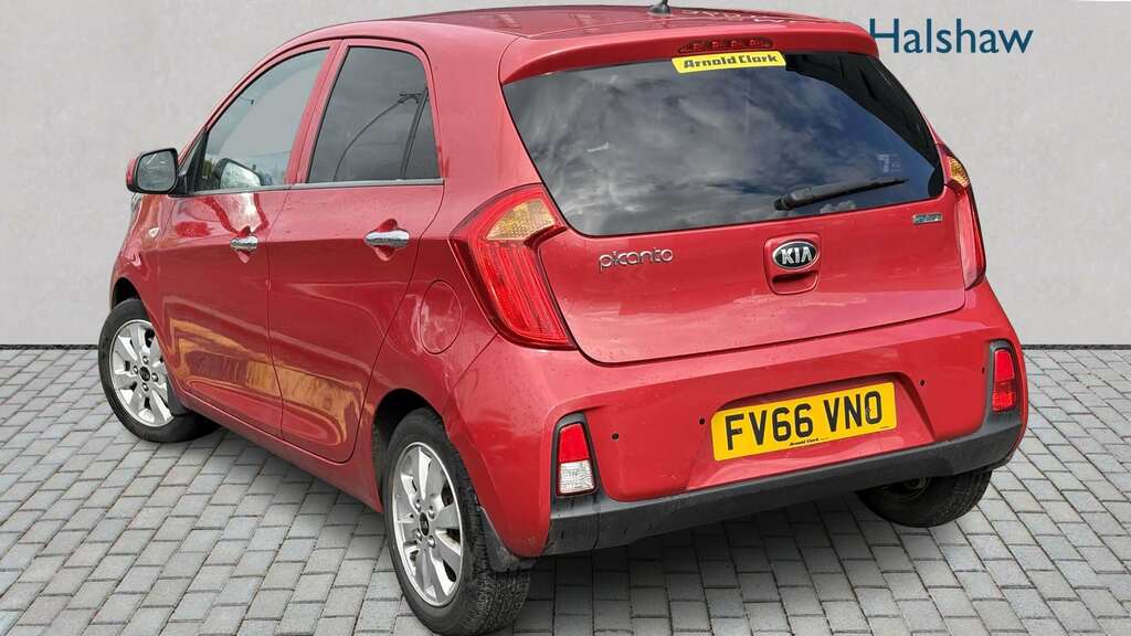Kia Picanto 1.0 65 Se 2017 FV66VNO Red #2