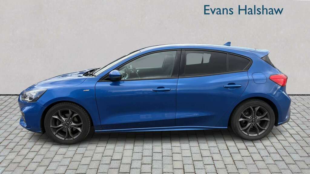 Ford Focus 1.0 Ecoboost 125 St-line 2019 YN19MVJ Blue #4
