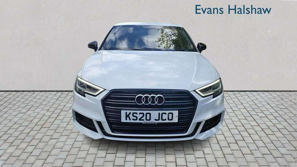Audi A3 30 Tfsi 116 Black Edition 2020 KS20JCO White #3