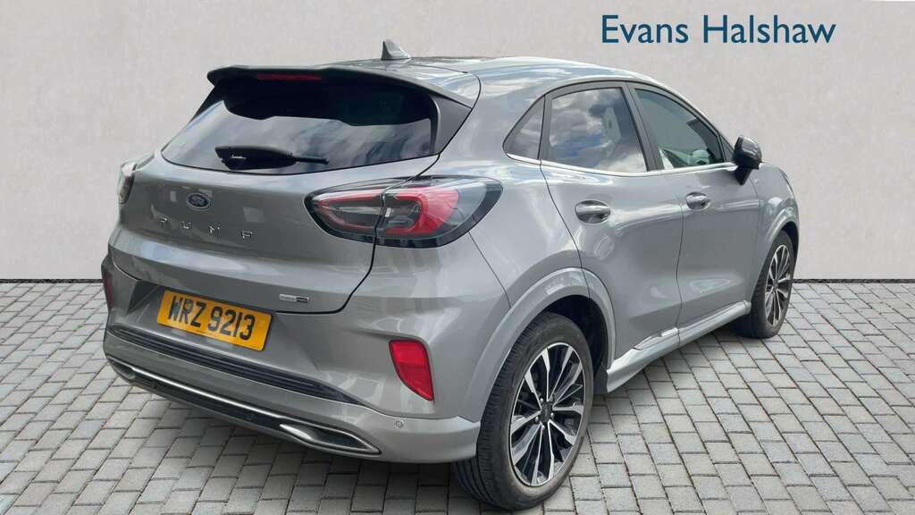 Ford Puma 1.0 Ecoboost Hybr Mhev 155 St-line Vignale Dct WRZ9213 Silver #4