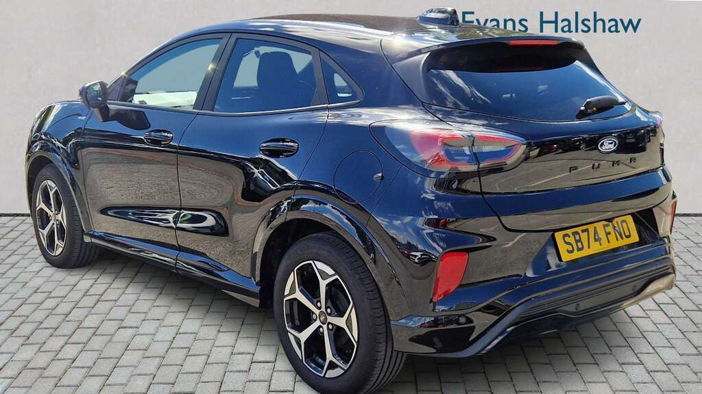 Ford Puma 1.0 Ecoboost Hybrid Mhev St-line Dct 2024 SB74FNO Black #2