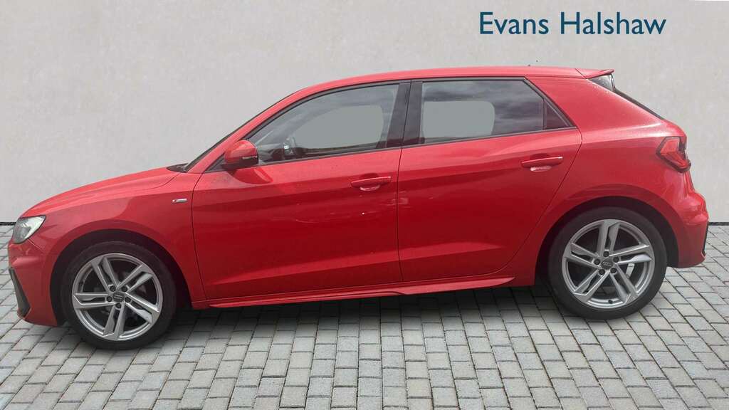 Audi A1 25 Tfsi S Line 2019 MW69TOA Red #3