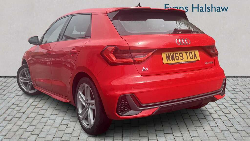 Audi A1 25 Tfsi S Line 2019 MW69TOA Red #2