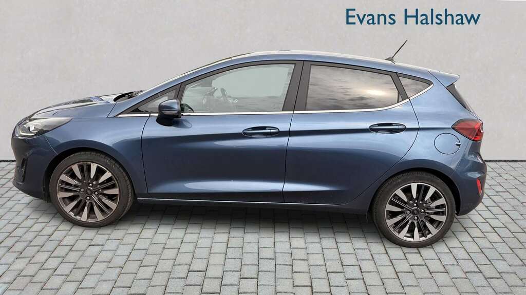 Ford Fiesta 1.0 Ecoboost Hbd Mhev 125 Titanium X 2023 NU23LKV Blue #4