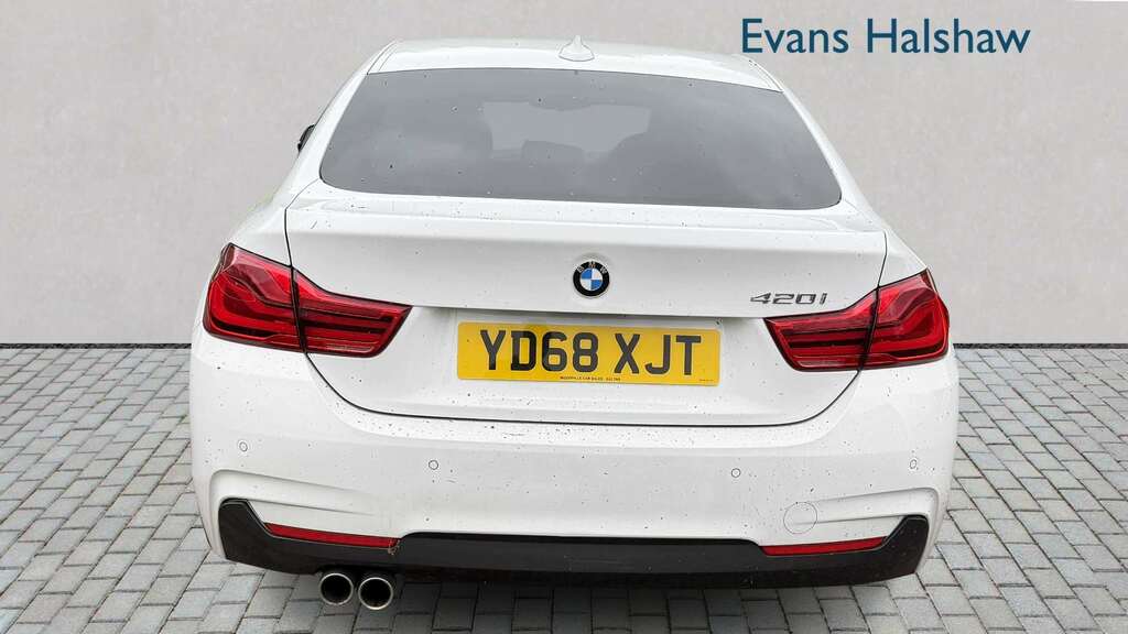 BMW 4 Series 420I M Sport Professional Media 2018 YD68XJT White #3