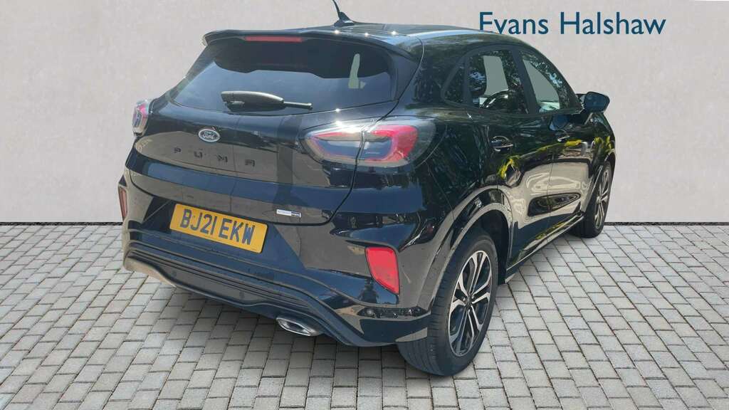 Ford Puma 1.0 Ecoboost Hybrid Mhev St-line 2021 BJ21EKW Black #2