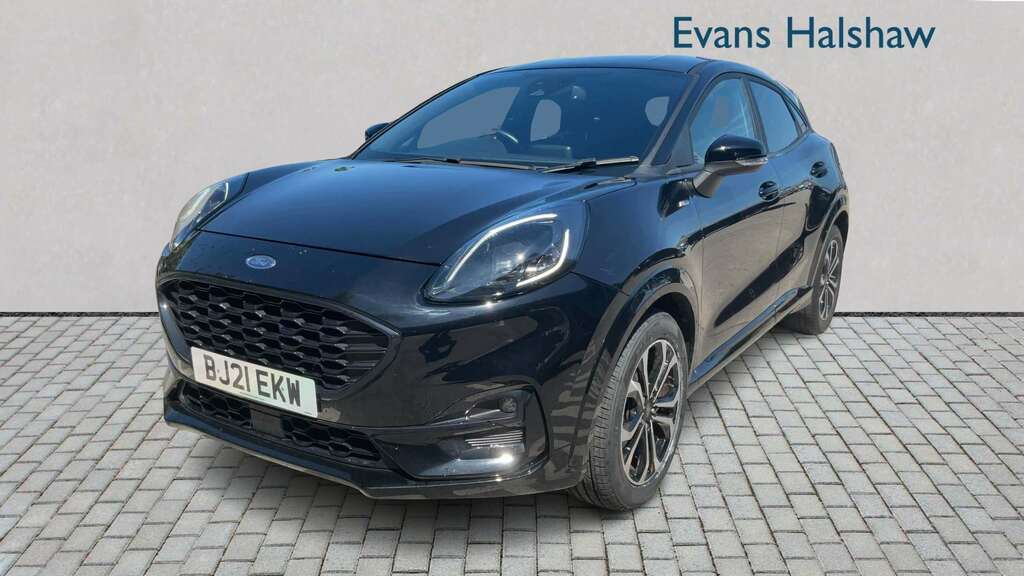 Ford Puma 1.0 Ecoboost Hybrid Mhev St-line 2021 BJ21EKW Black #4