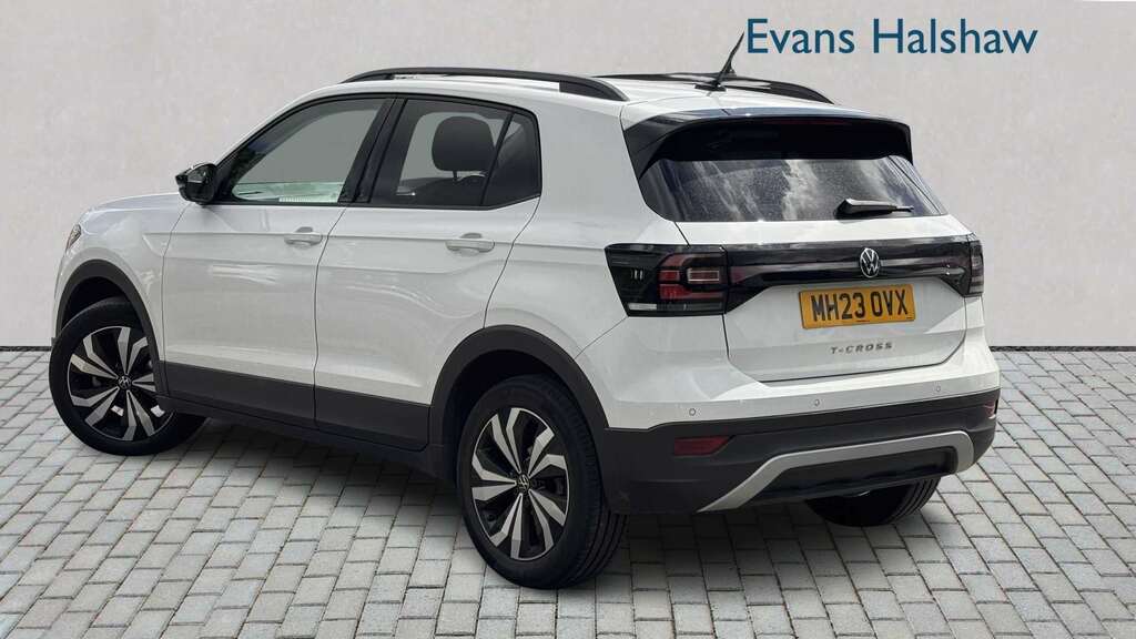 Volkswagen T-Cross 1.0 Tsi 110 Black Edition 2023 MH23OVX White #2