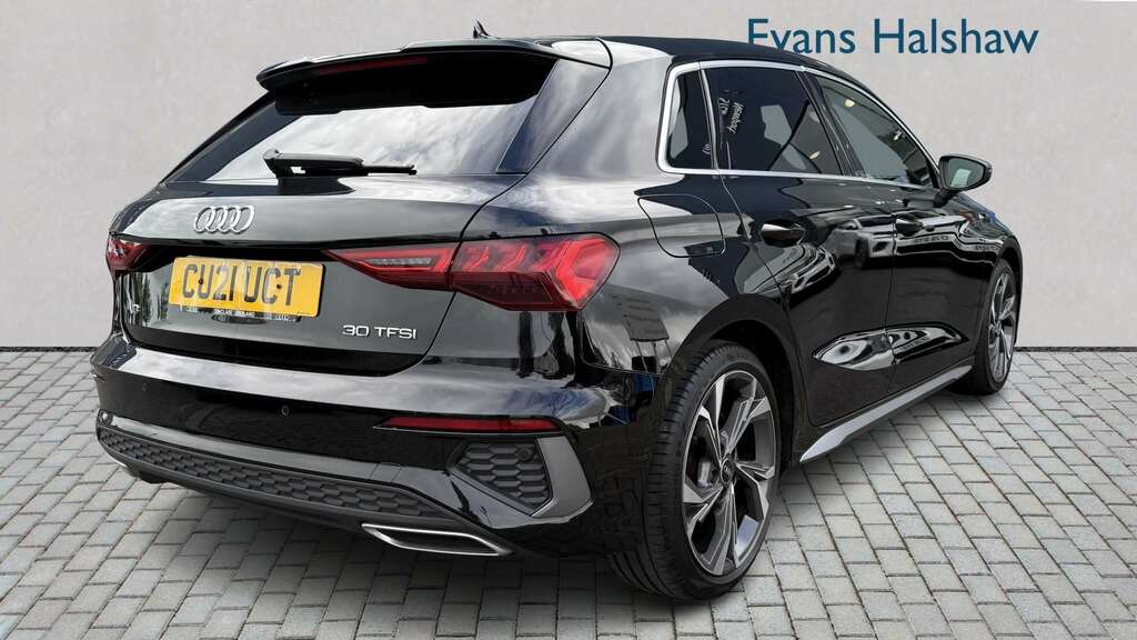 Audi A3 30 Tfsi S Line S Tronic 2021 CU21UCT Black #2