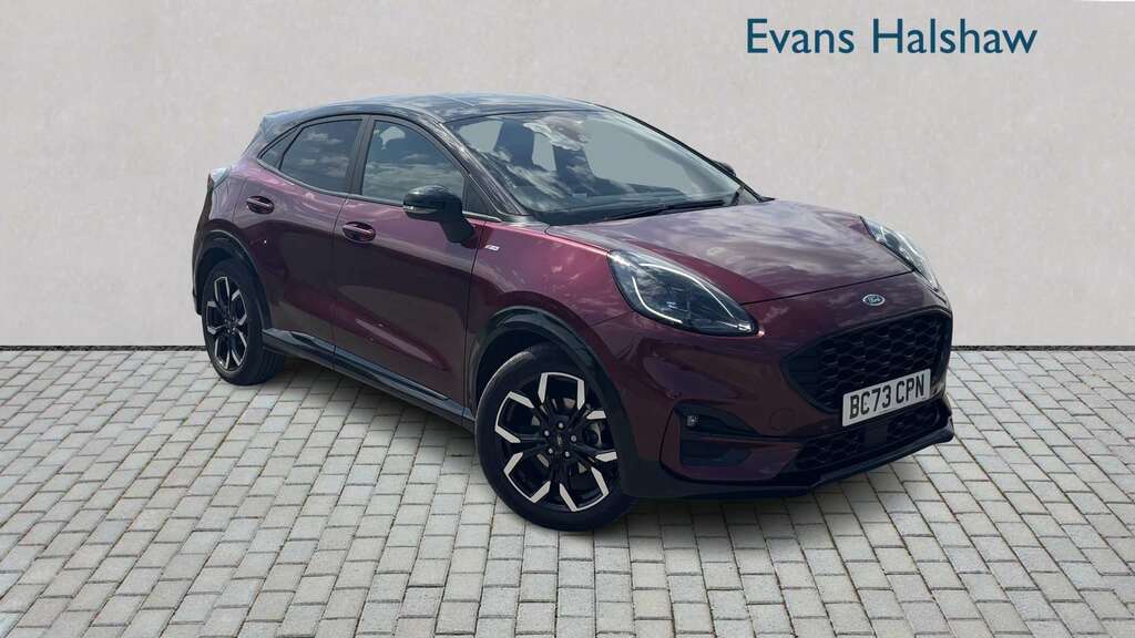 Ford Puma 1.0 Ecoboost Hybrid Mhev Vivid Ruby Ed Dct 202 Red