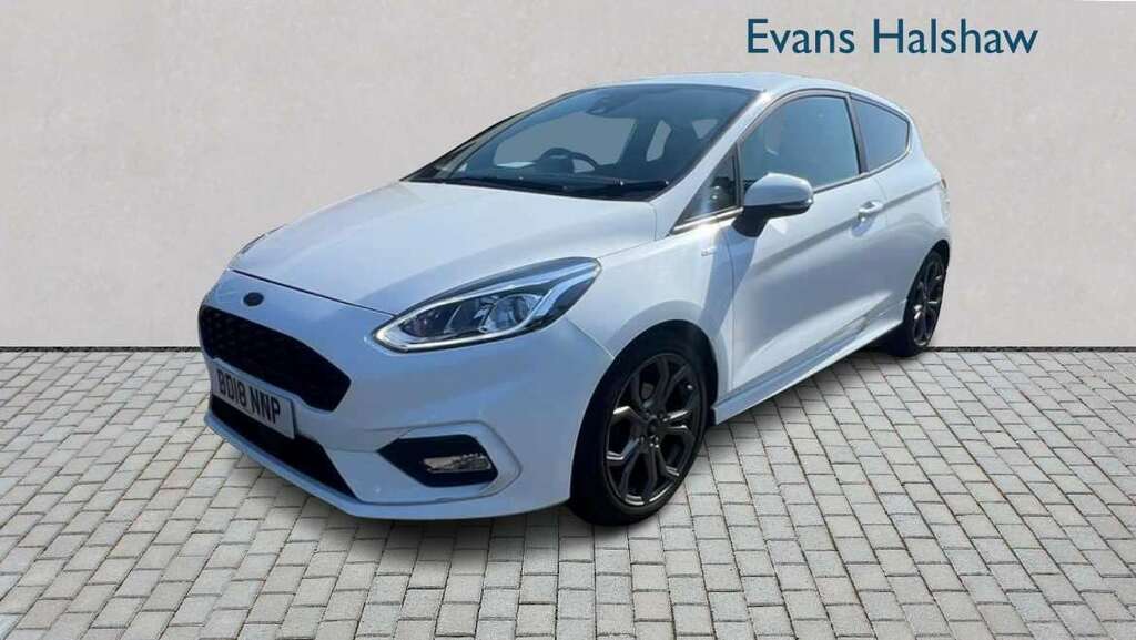 Ford Fiesta 1.0 Ecoboost 125 St-line 2018 BD18NNP White #2