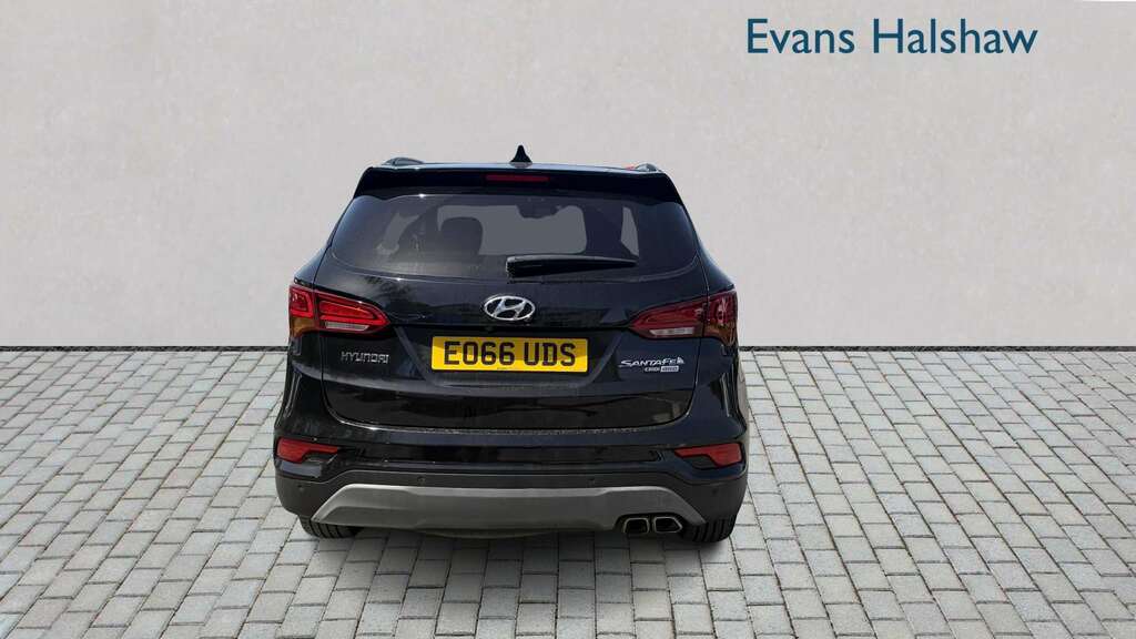 Hyundai Santa Fe 2.2 Crdi Blue Drive Premium 7 Seats 201 EO66UDS Black #4