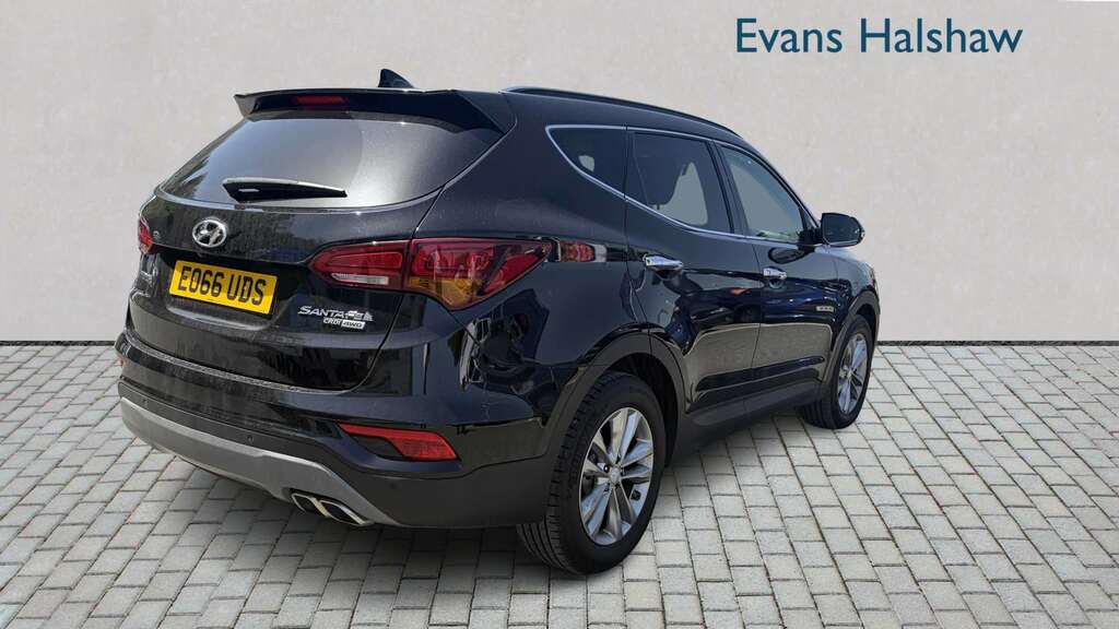Hyundai Santa Fe 2.2 Crdi Blue Drive Premium 7 Seats 201 EO66UDS Black #3