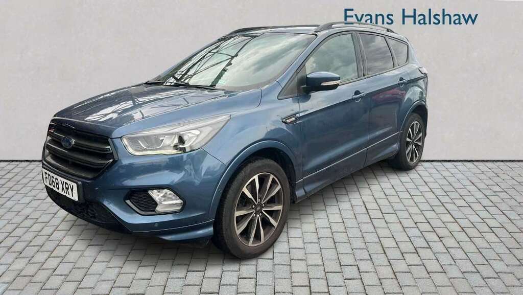 Ford Kuga 2.0 Tdci St-line 2Wd 2019 FD68XRY Blue #3